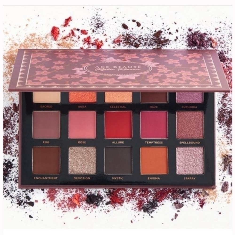 NEW Ace Beaute Mystic Romance Eyeshadow Palette 15 Shades Shimmer & Matte